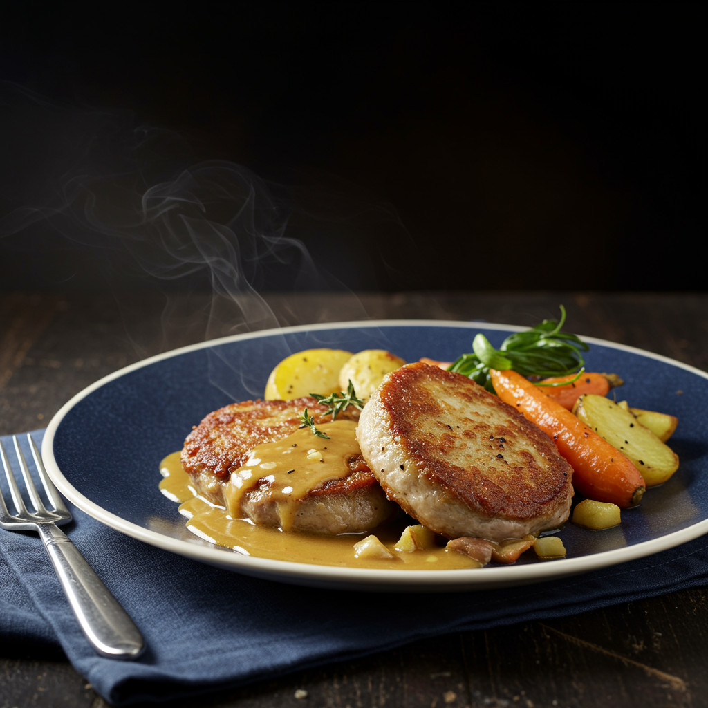 Paupiettes de dinde cuisant au four