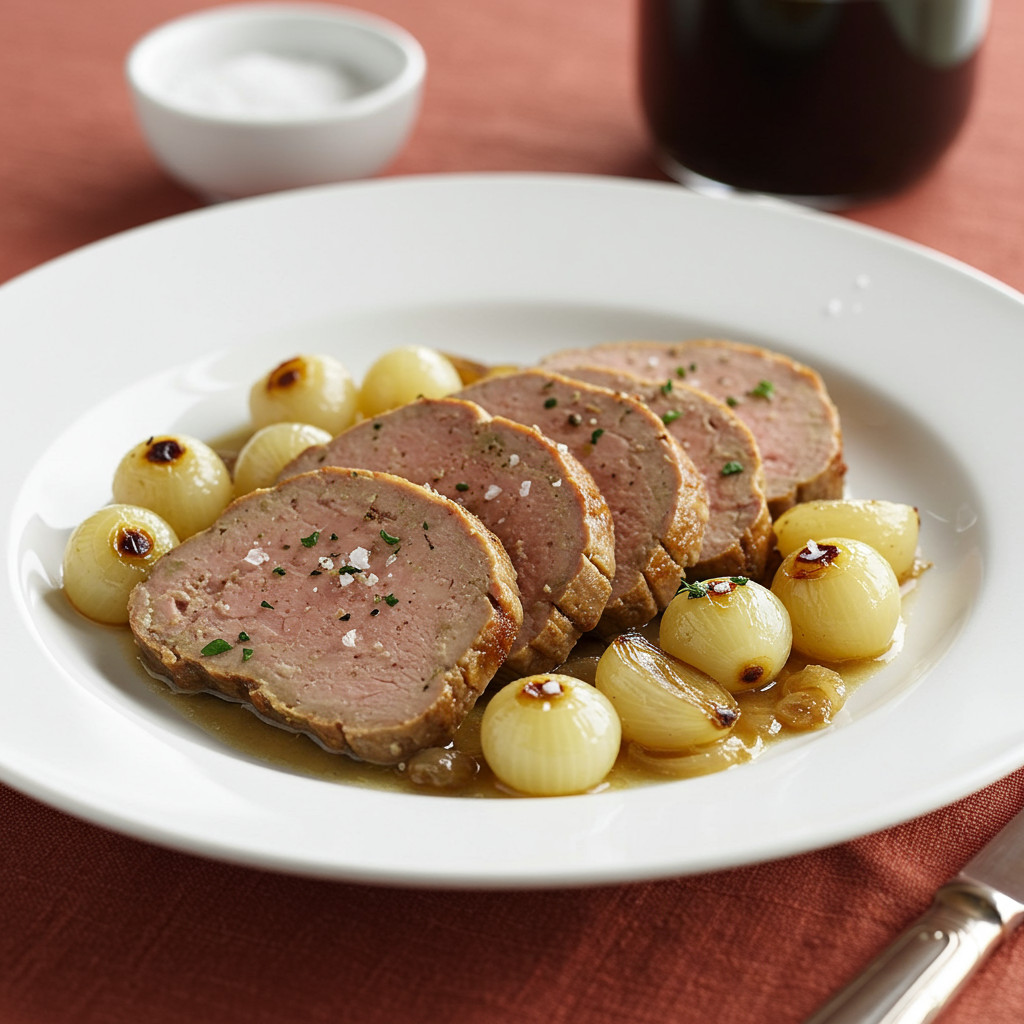 Foie de veau à la vénitienne avec oignons