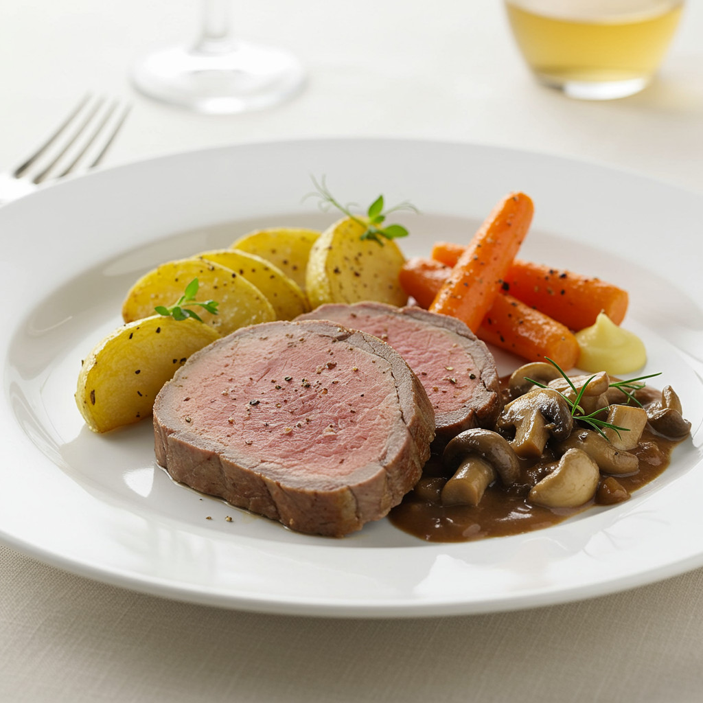 Foie de veau avec accompagnement