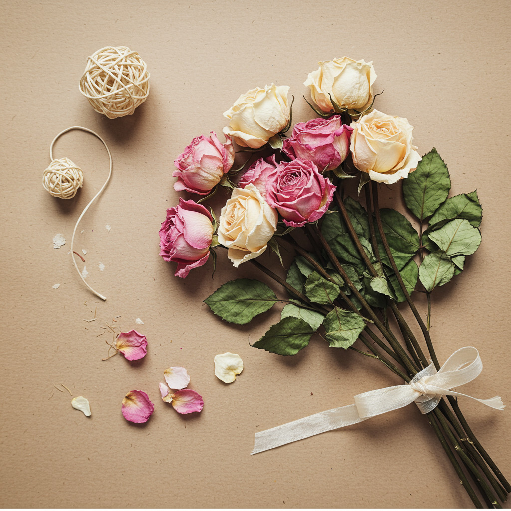 Roses pressées