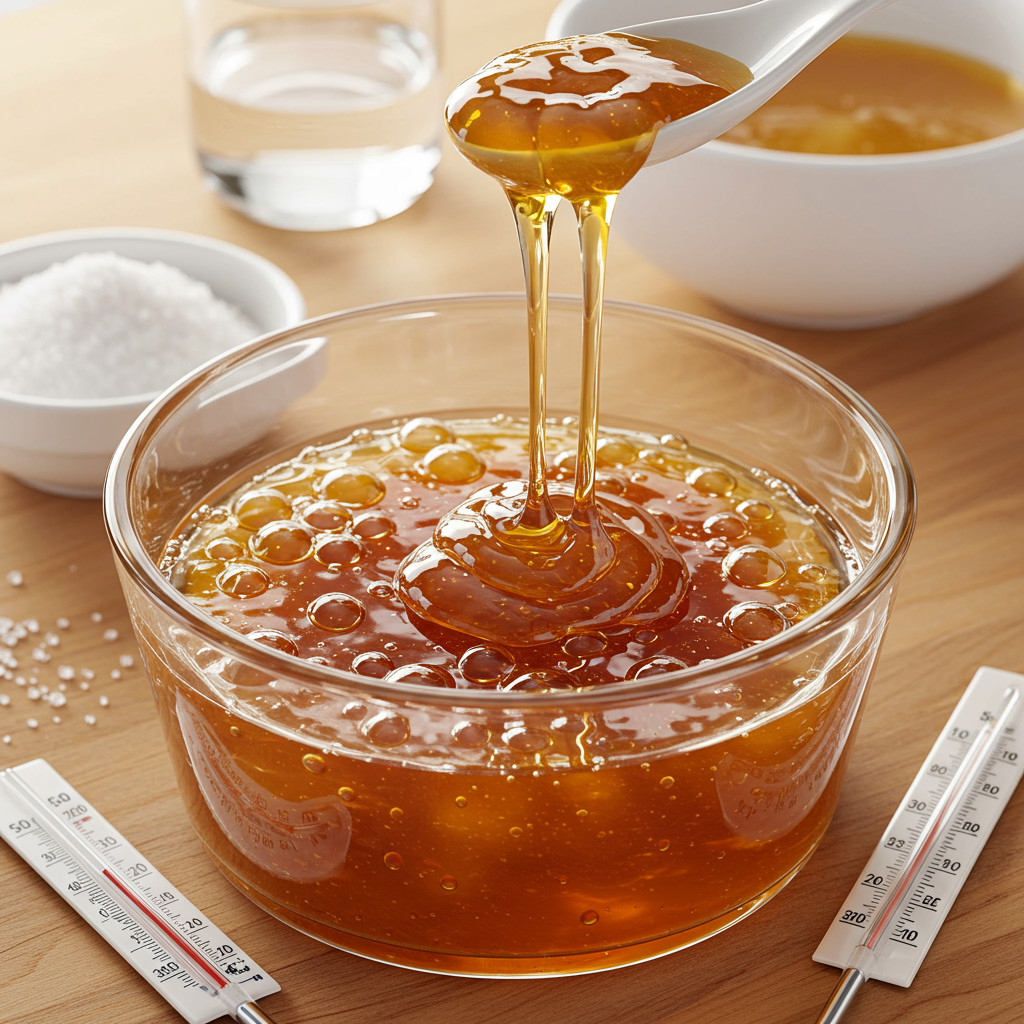 Préparation du sirop de sucre refroidissant