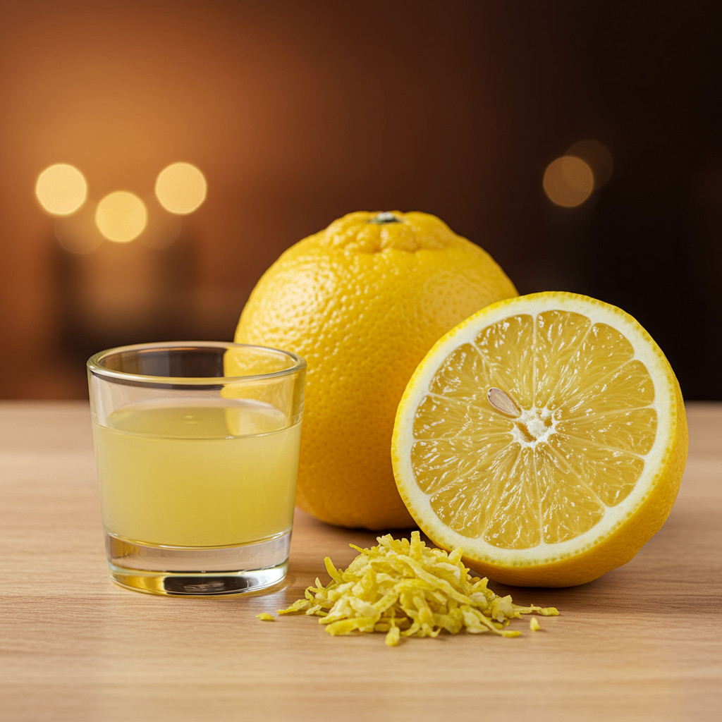 Zeste et jus de citron