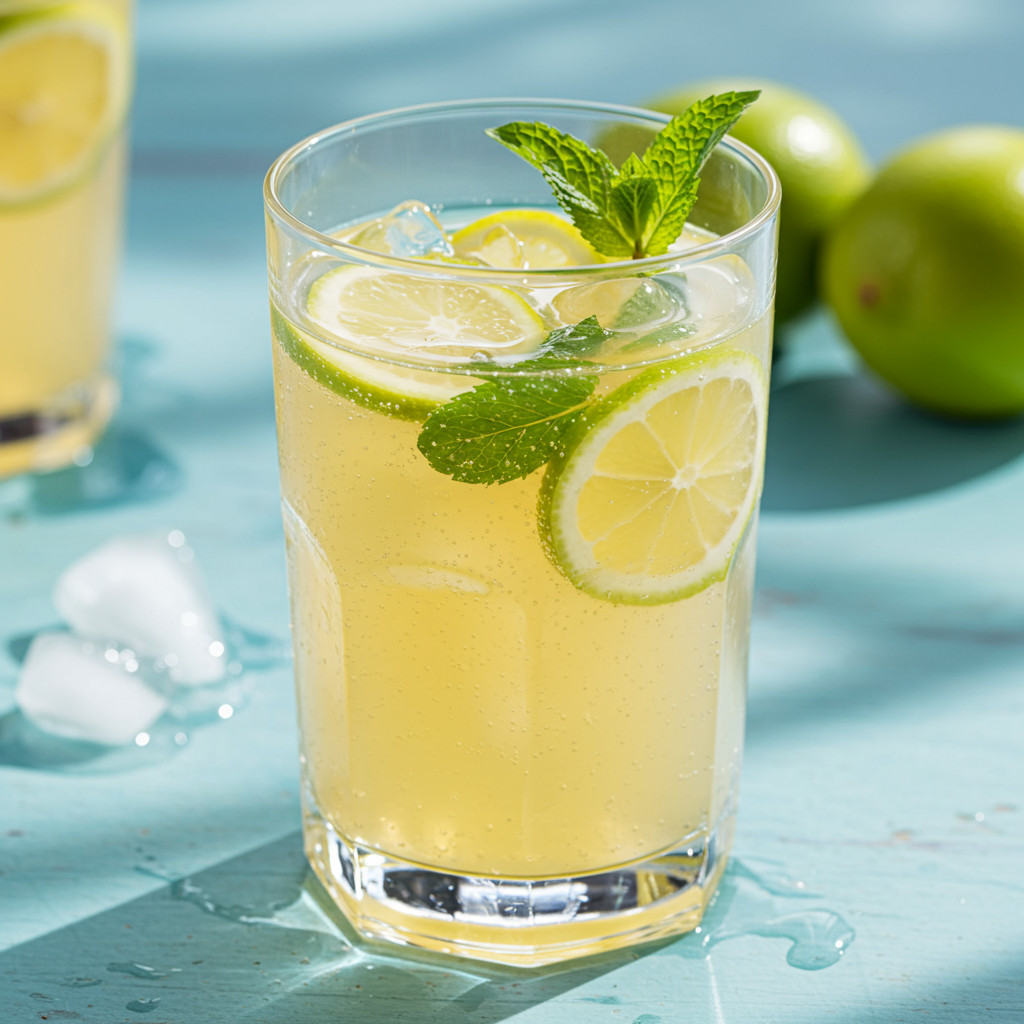 Boisson rafraichissante au sirop de citron