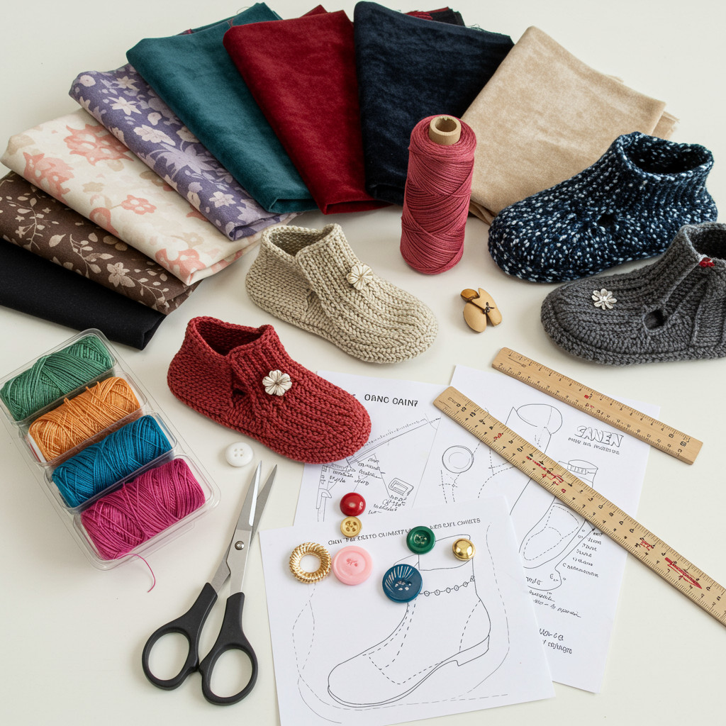 Matériel de couture pour chaussons