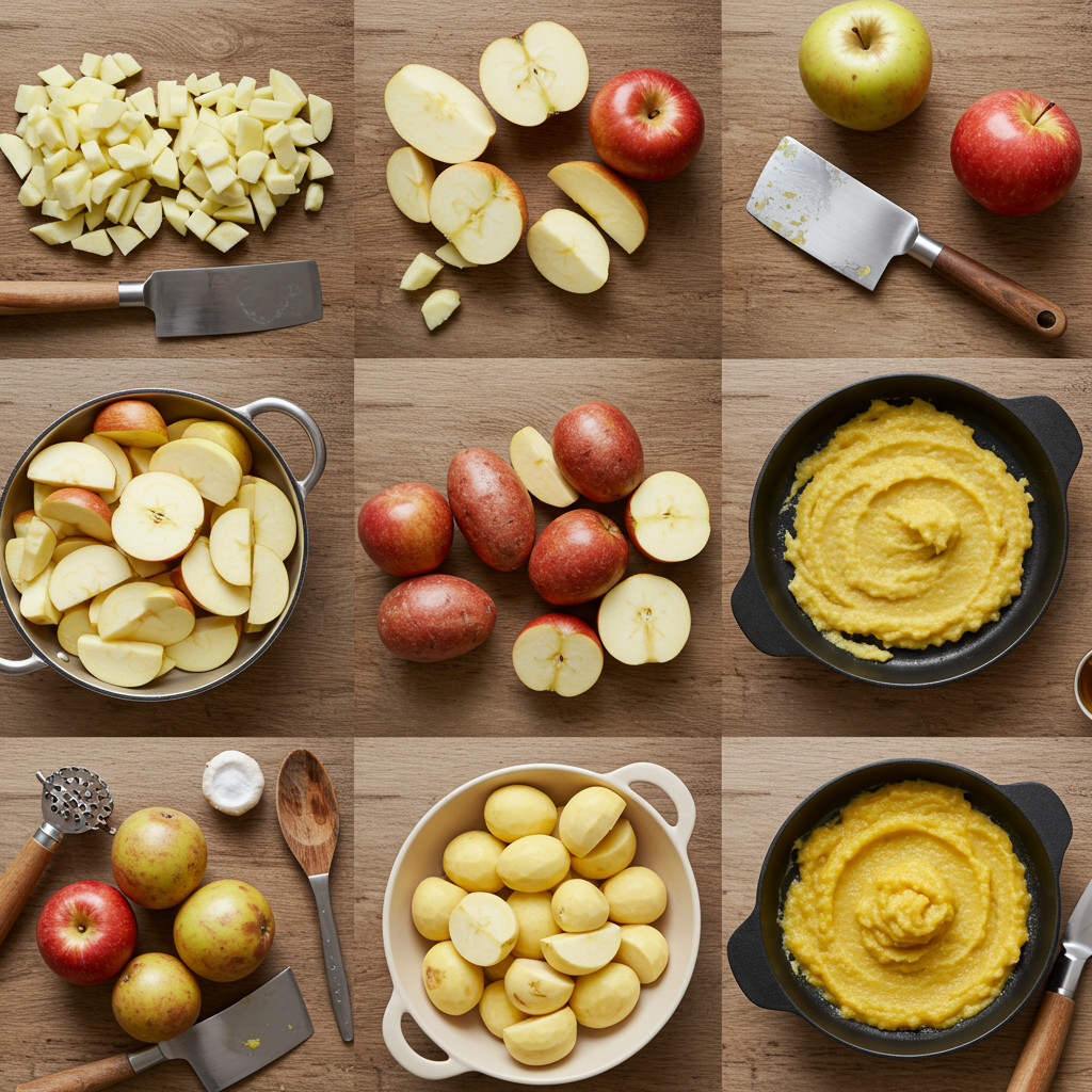 Préparation des pommes de terre