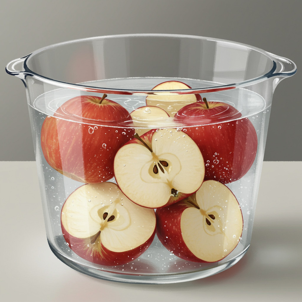 Trempage des pommes de terre