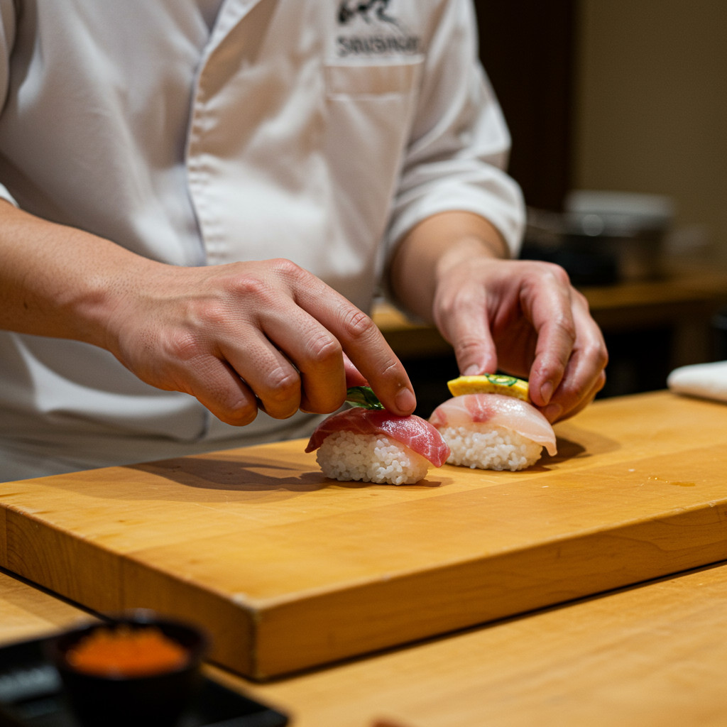 Création d'un nigiri sushi
