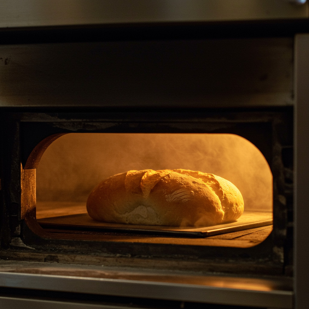 Image illustrant le pain en cuisson au four