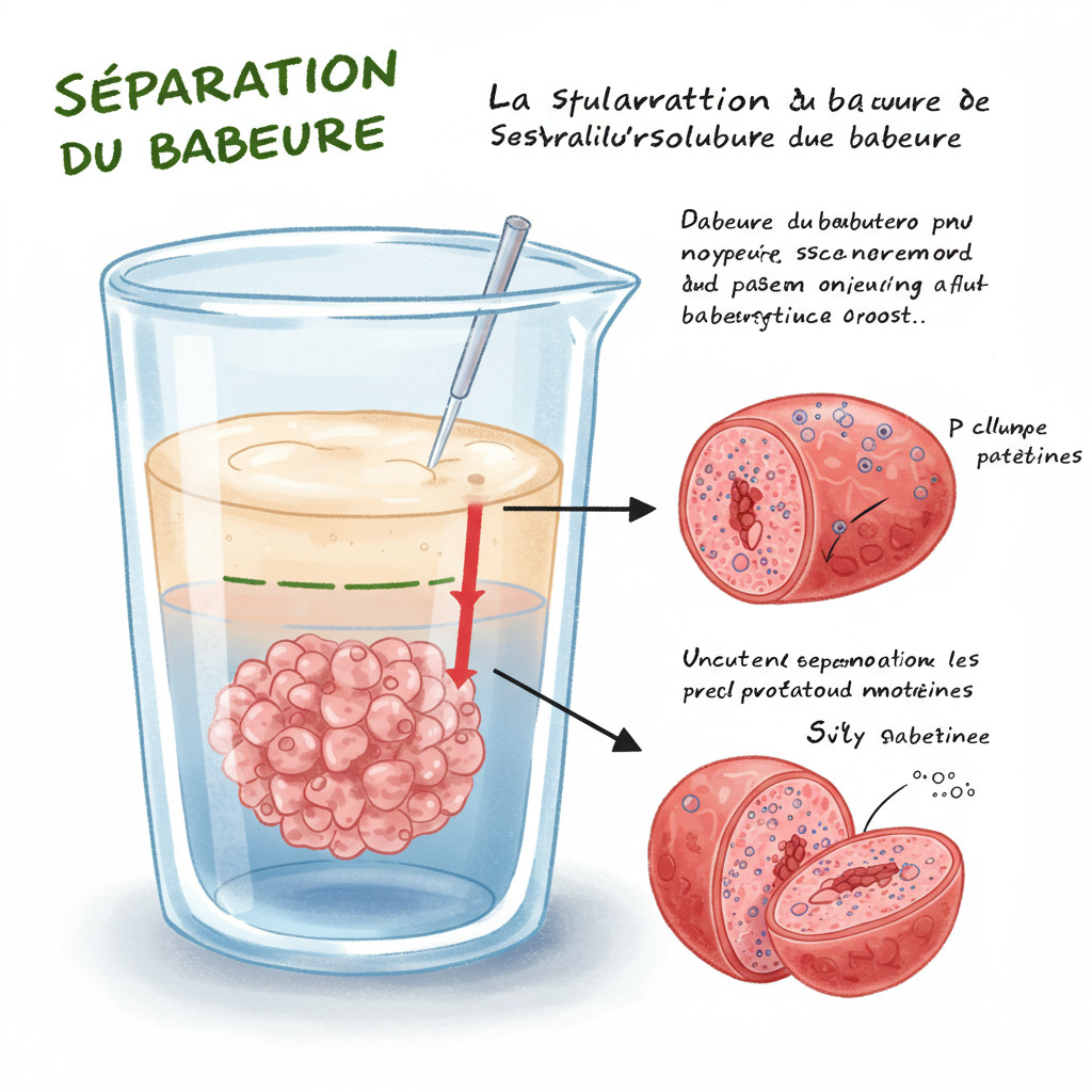 Séparation du babeurre