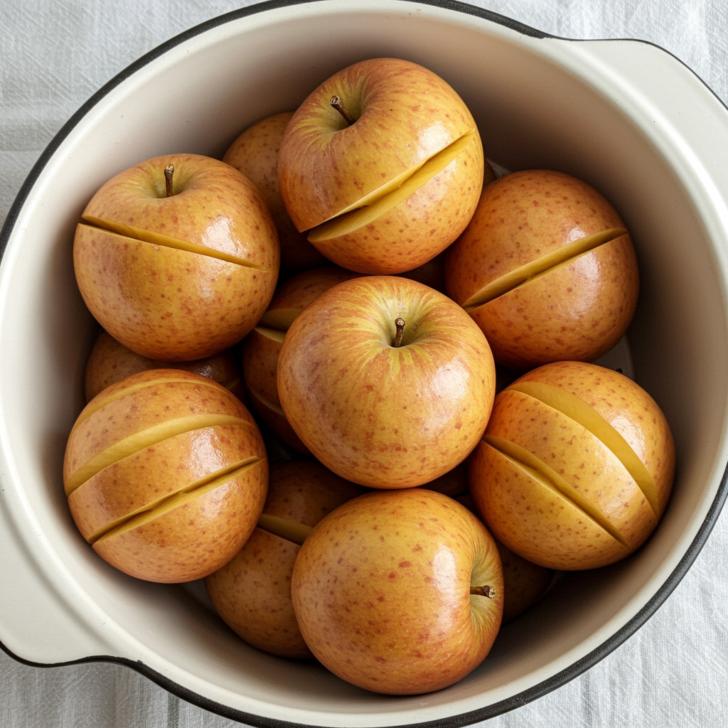 Pommes de terre pelées et coupées en bâtonnets