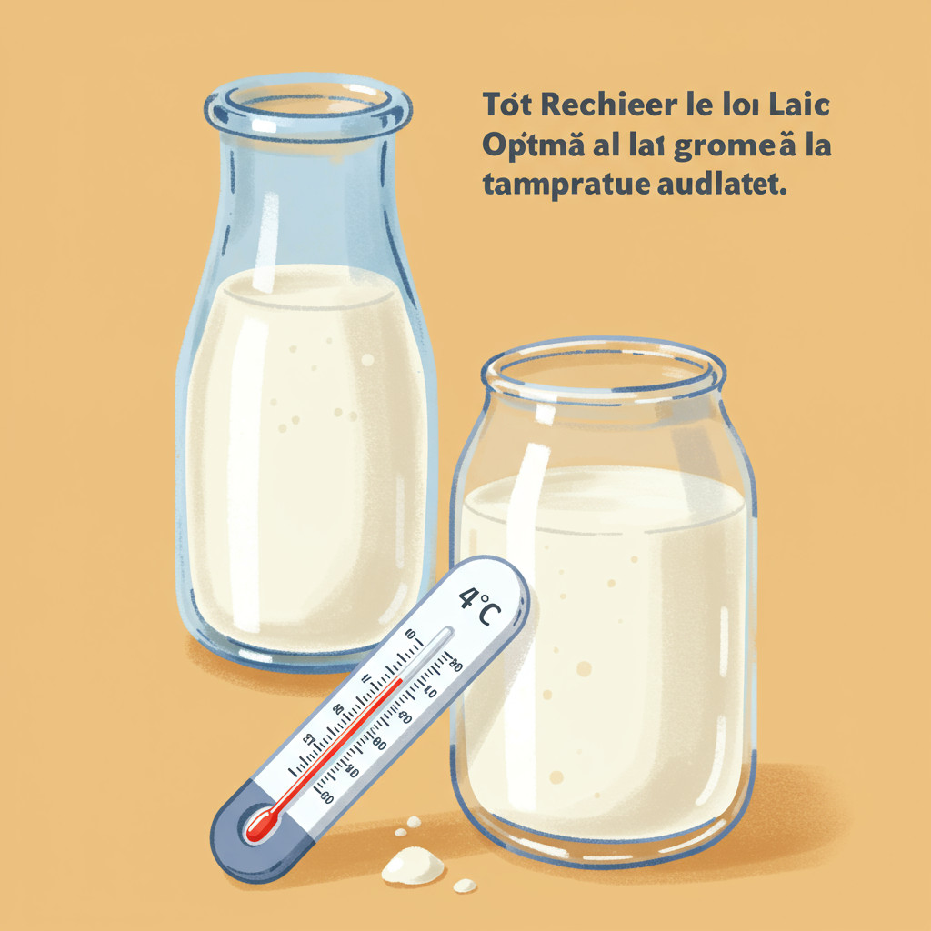 Refroidir le lait à la bonne température