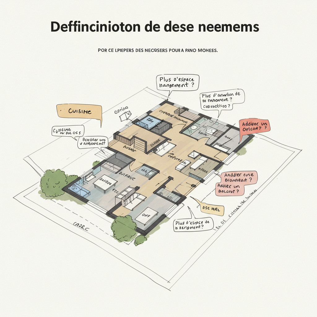 Définir vos besoins pour le plan de maison