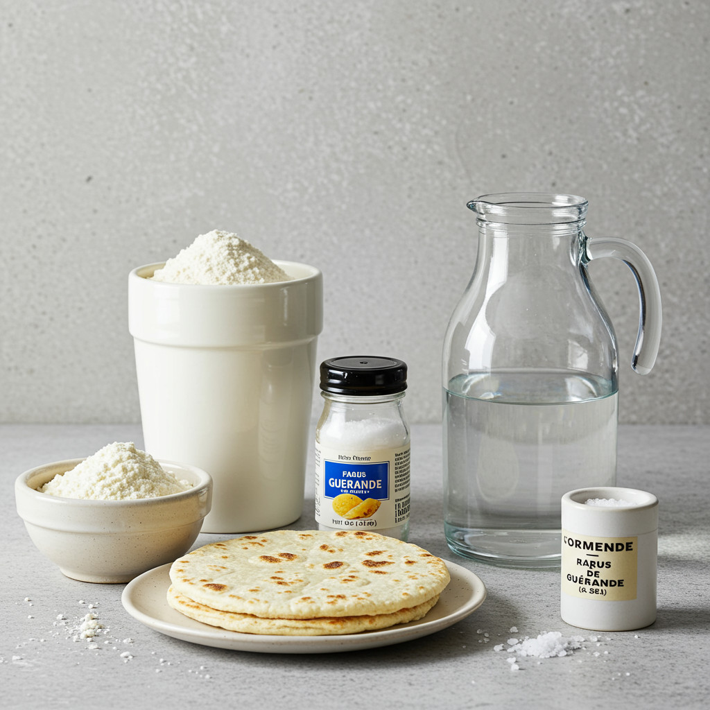 Ingrédients pour les tortillas maison