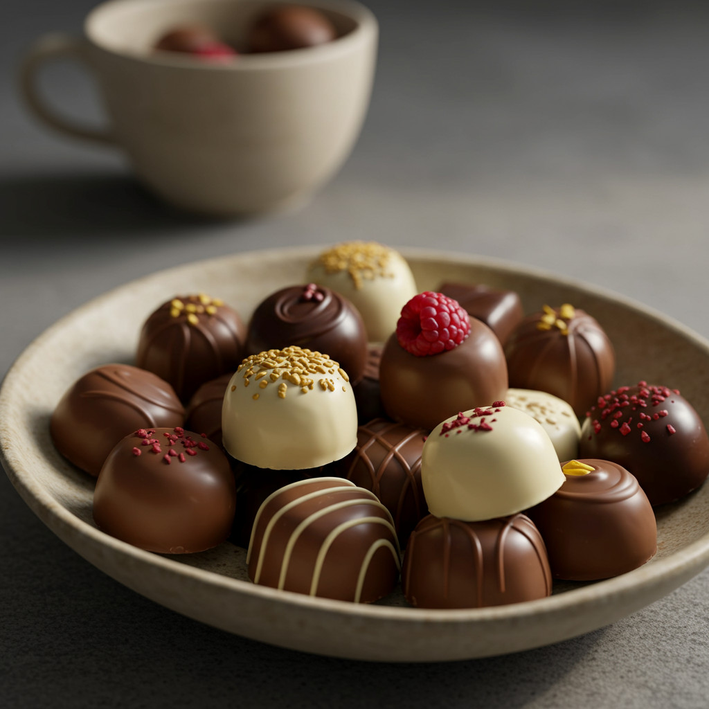 Assortiment de chocolats maison