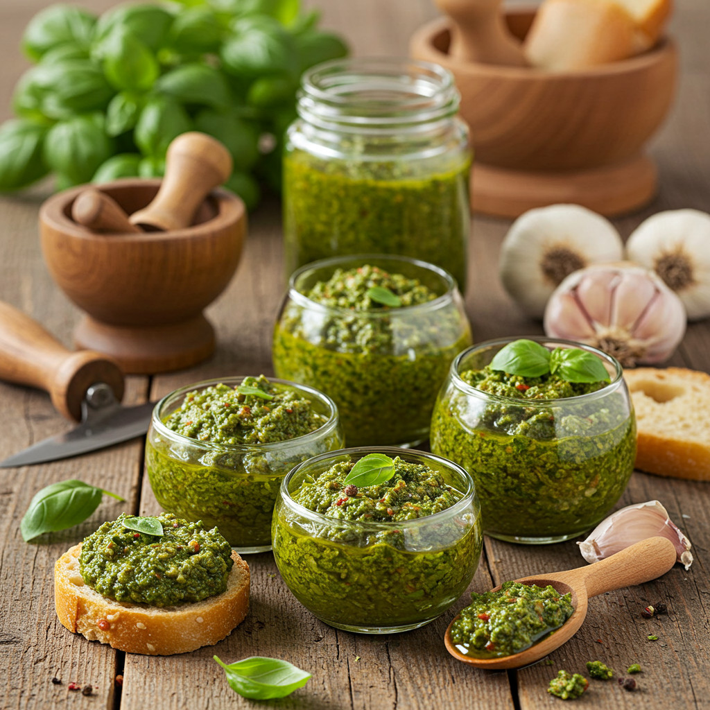 Pesto en Bocaux