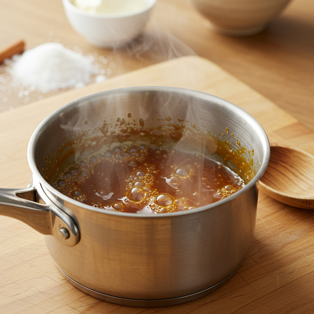Préparation du caramel maison