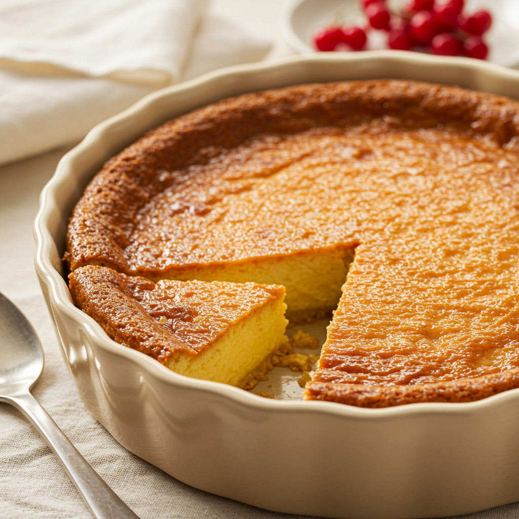 Flan maison réussi et prêt à déguster