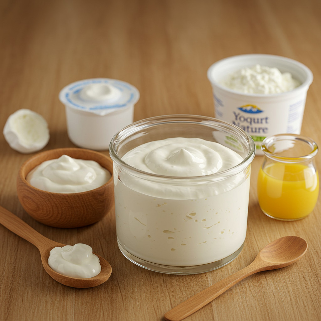 Ingrédients pour la crème fraîche maison