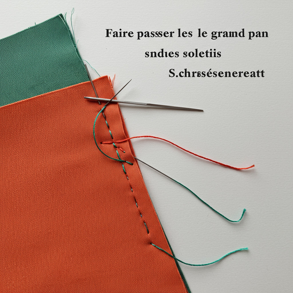 Faire passer le grand pan sous le petit