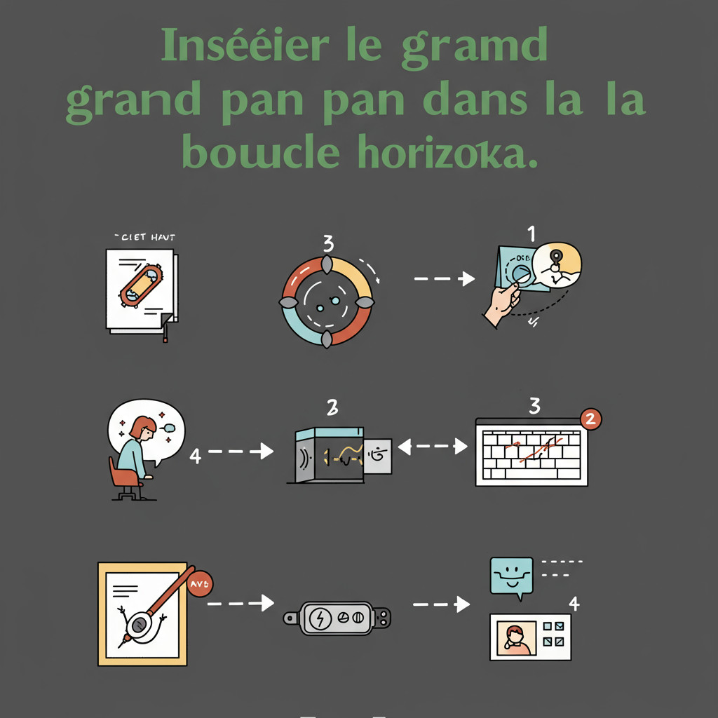 Insérer le grand pan dans la boucle horizontale