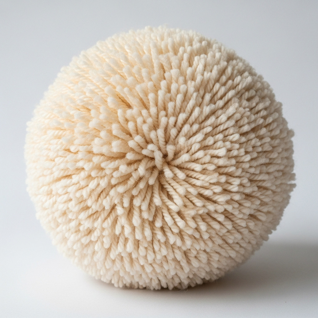 Gros plan sur un pompon parfait, symbole de réussite
