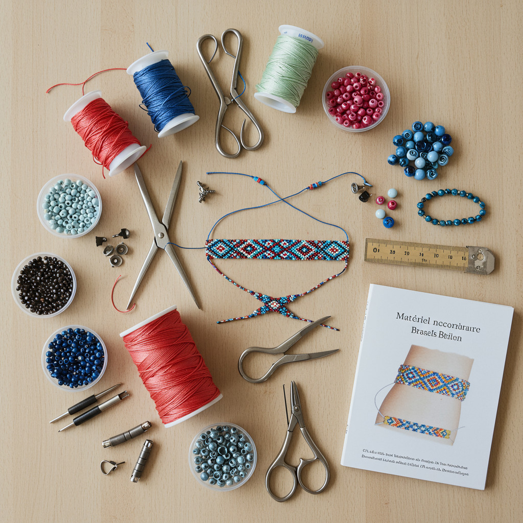 Matériel nécessaire pour fabriquer un bracelet brésilien