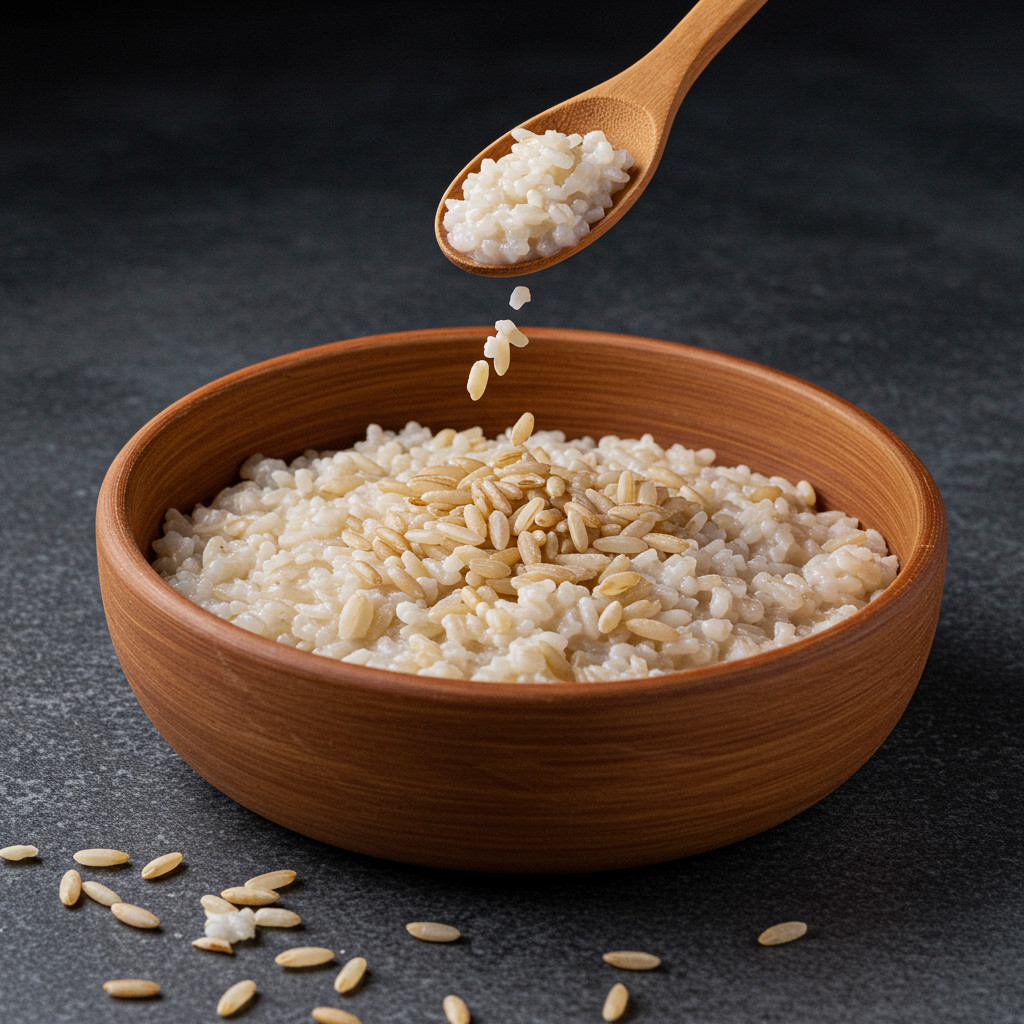 Un bol de riz parfaitement cuit, léger et aéré.