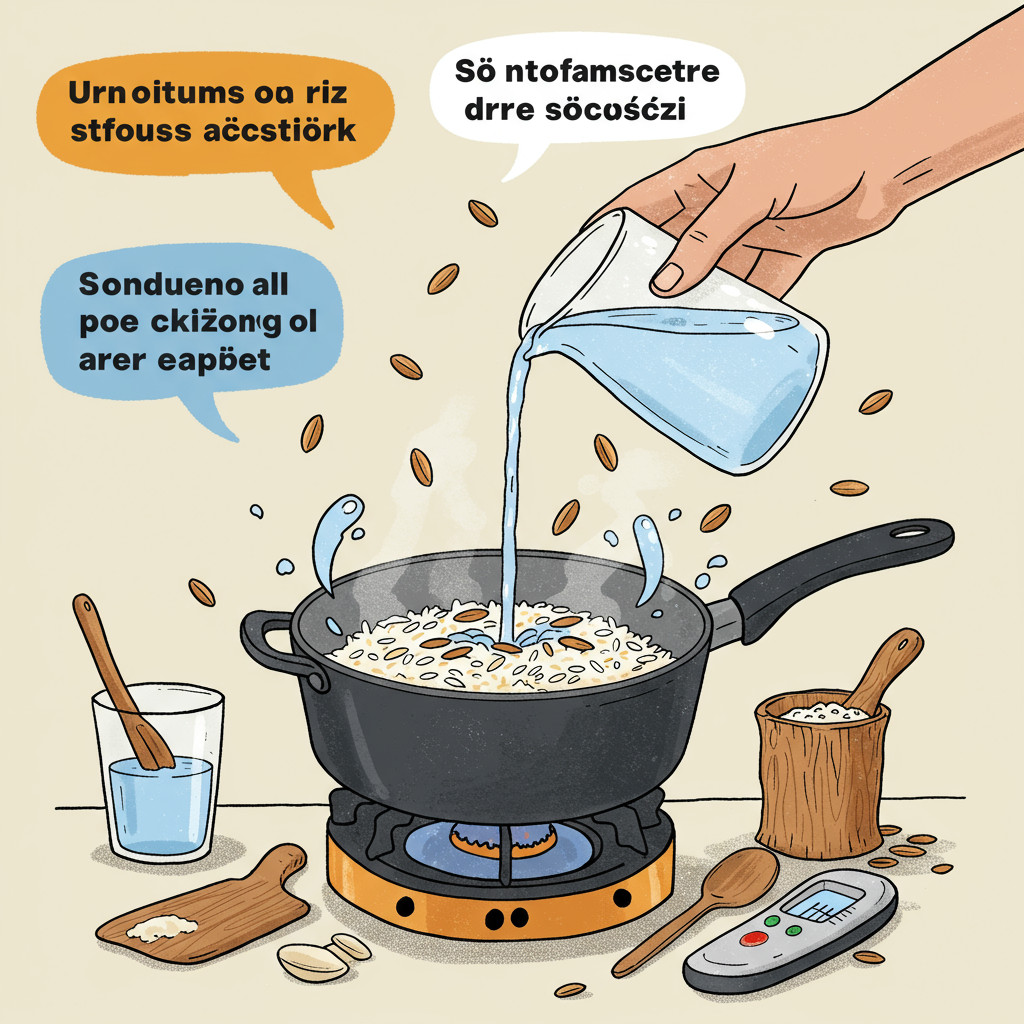 Illustration des astuces pour un riz réussi.