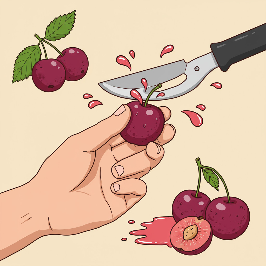 Dénoyautage des cerises