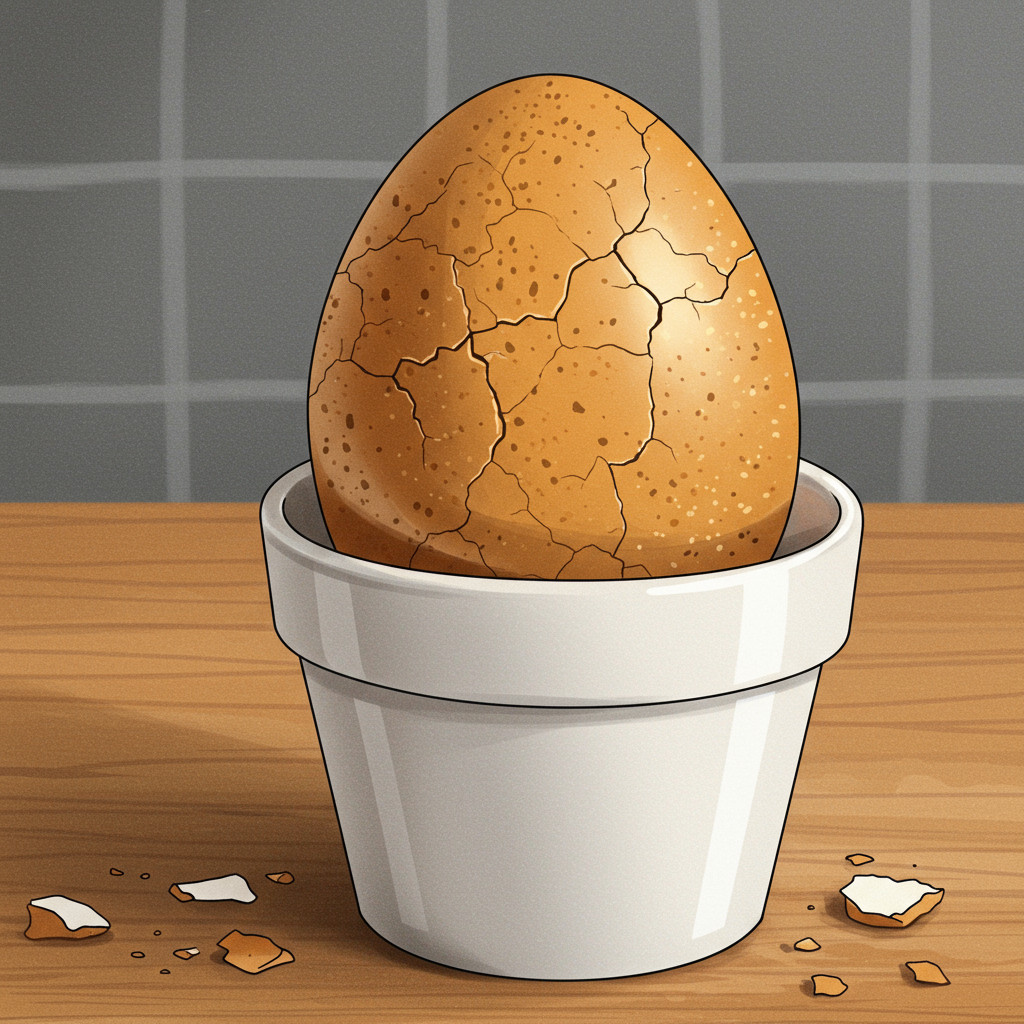 Casser l'oeuf dans un ramequin