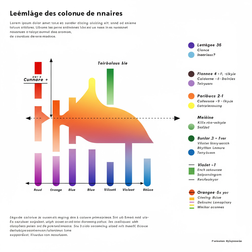 Mélange de couleurs primaires pour obtenir des nuances