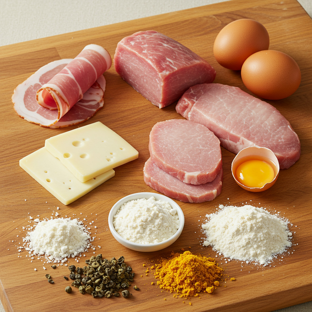 Ingrédients pour Cordon Bleu