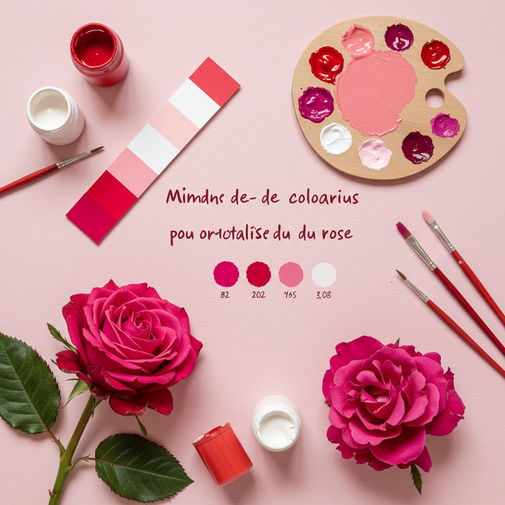 Mélange de couleurs pour obtenir du rose