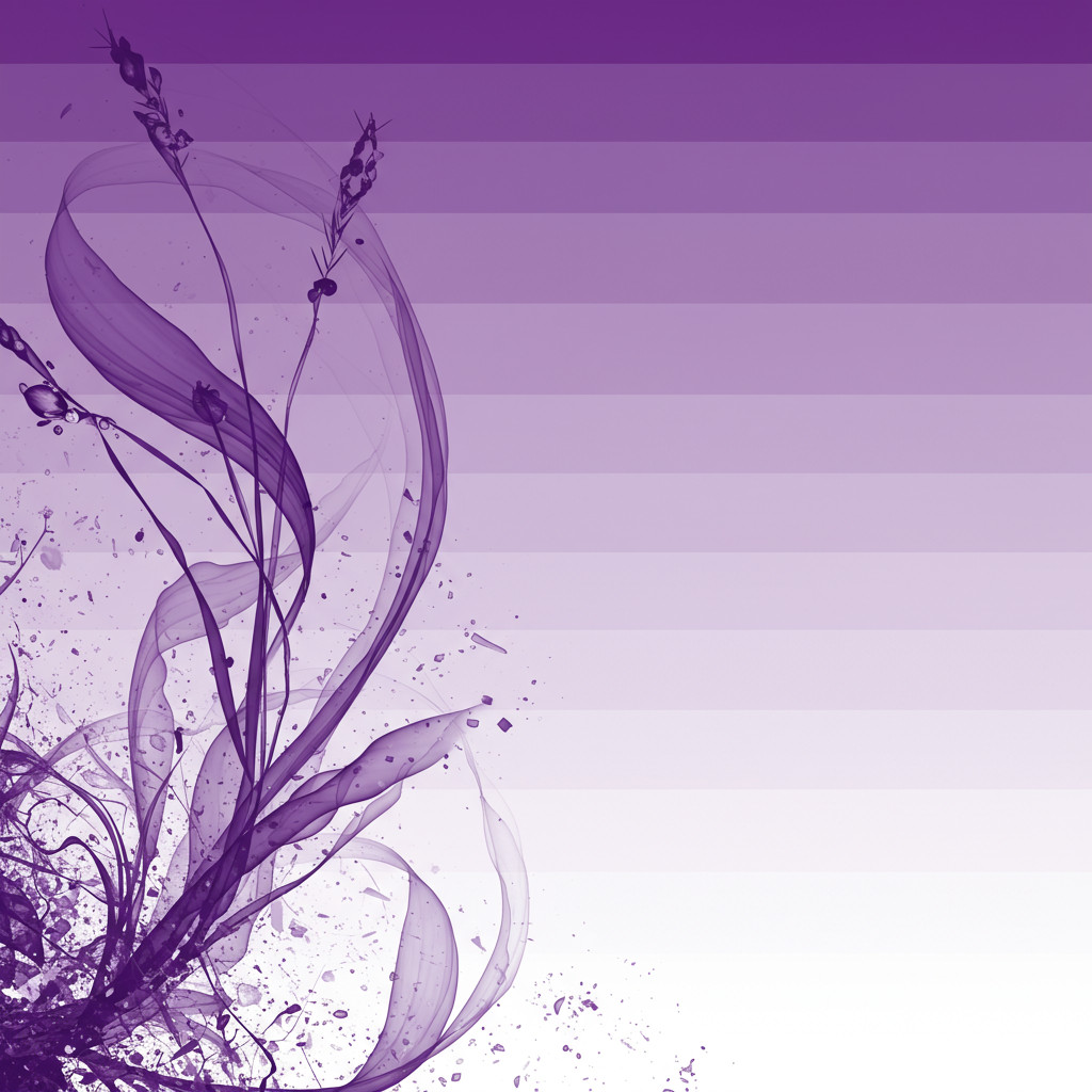 Le spectre des différentes nuances de violet