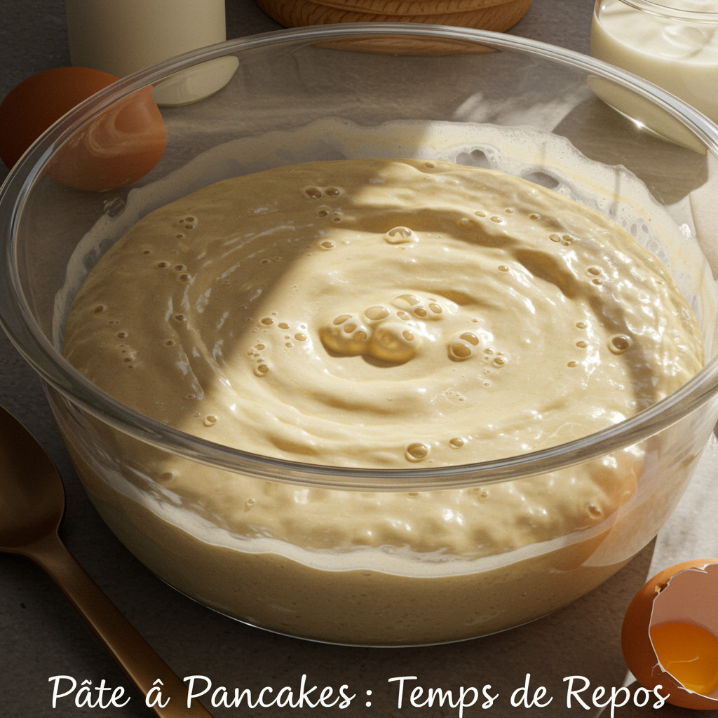 Pâte à pancakes en cours de repos