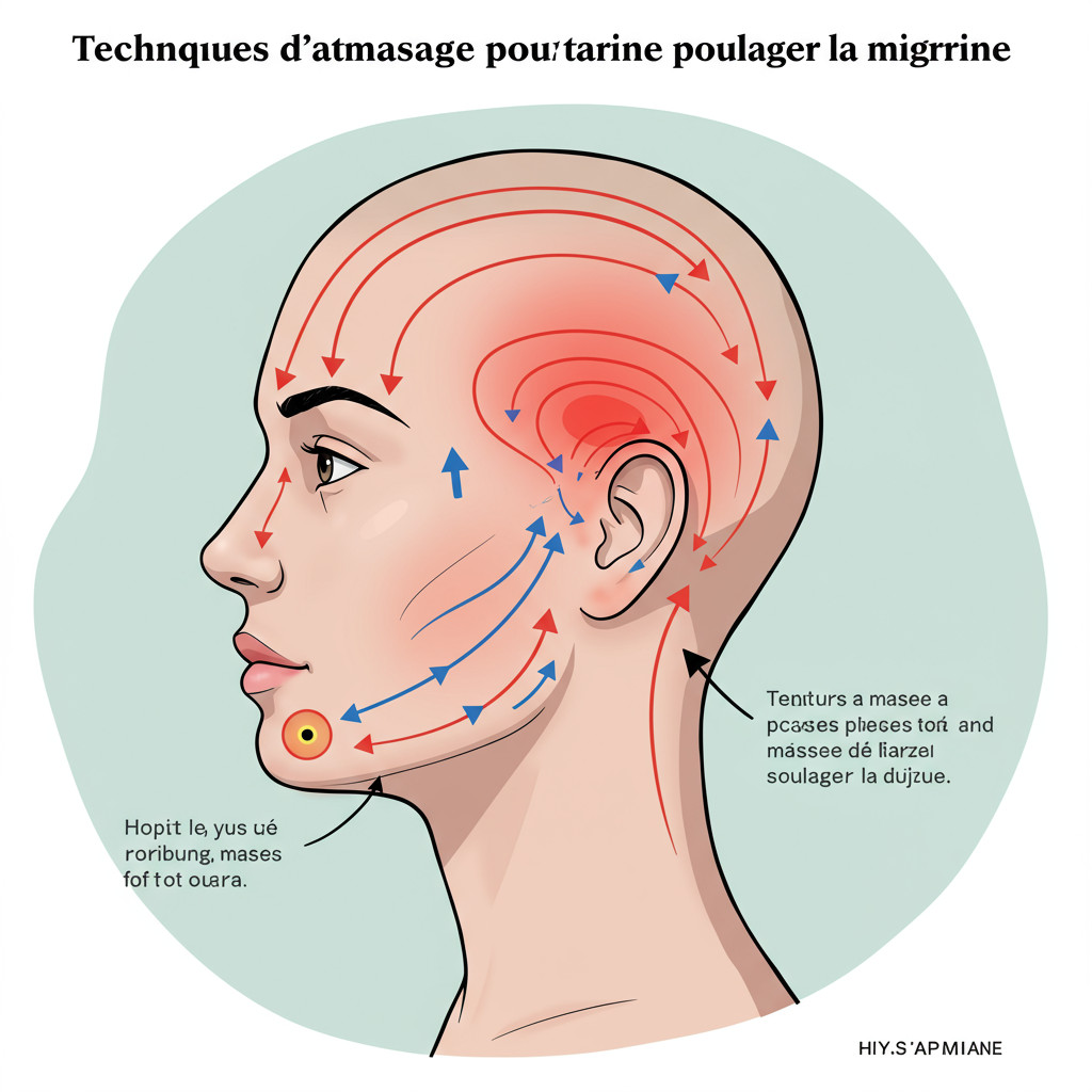 Techniques d'automassage pour migraine