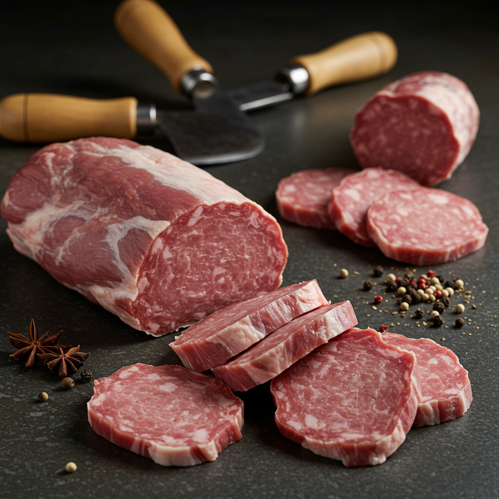 Viande de porc fraîche pour la préparation du saucisson maison