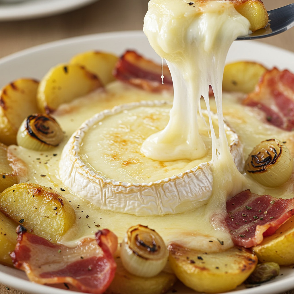 Tartiflette au Reblochon fumante