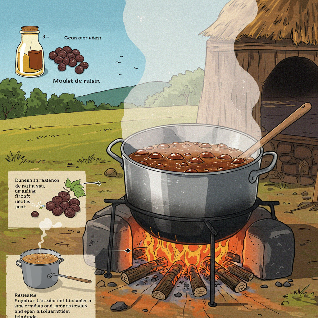 Cuisson du Moût de Raisin