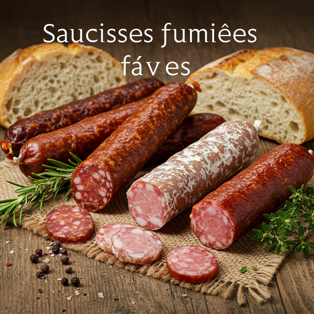 Saucisses fumées fraîches