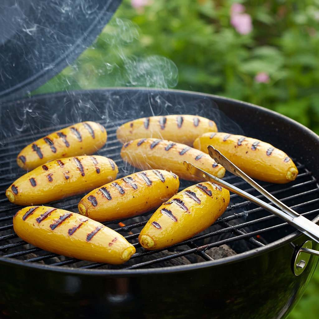 Cuisson du maïs au grill