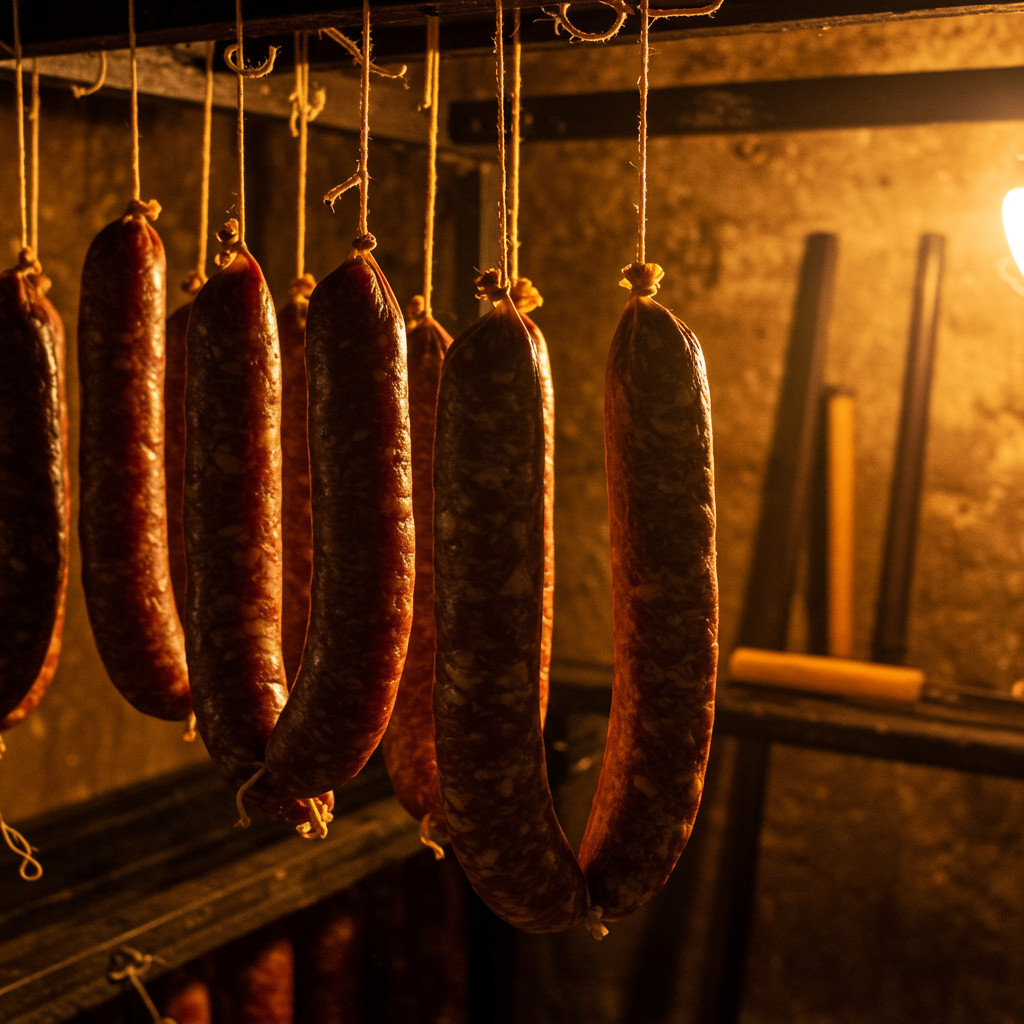 Saucissons en étuvage