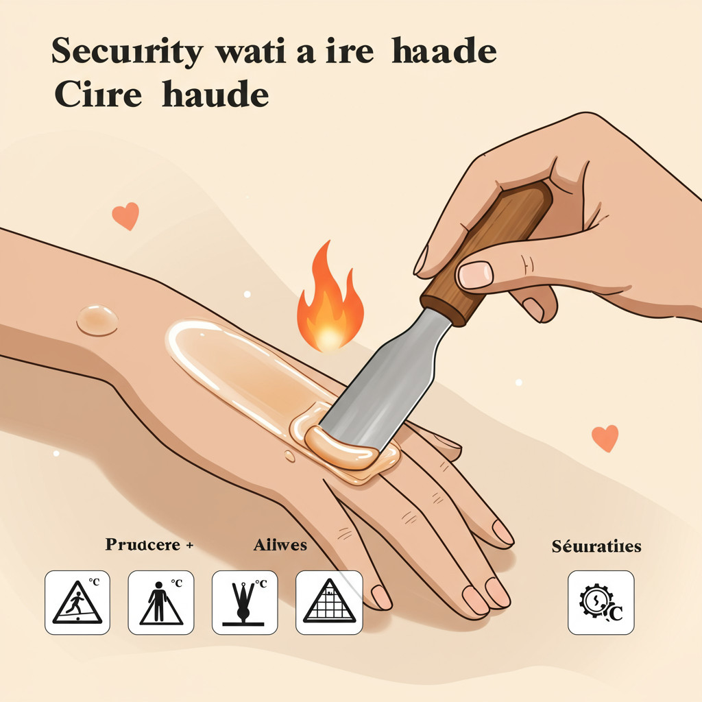 Sécurité avec la cire chaude