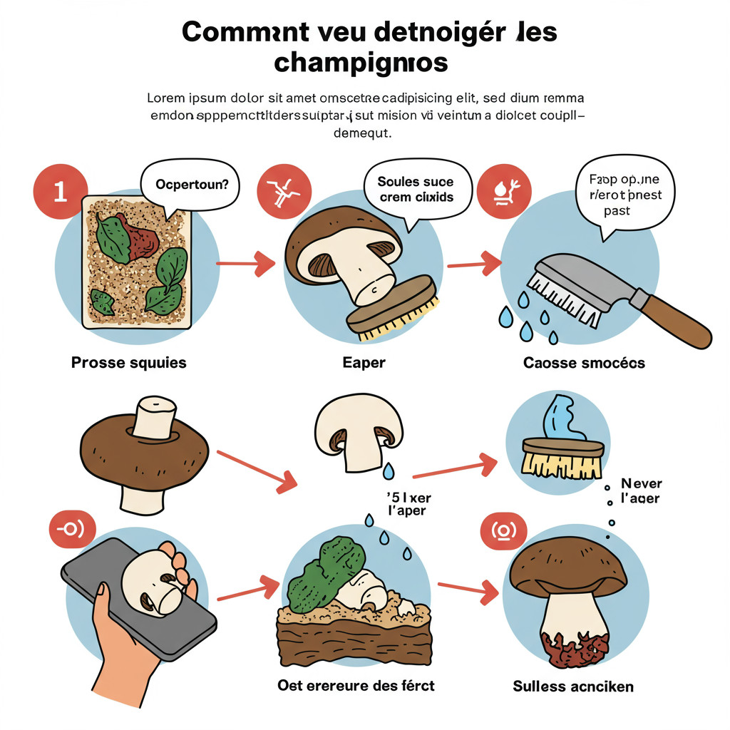 Nettoyage des champignons