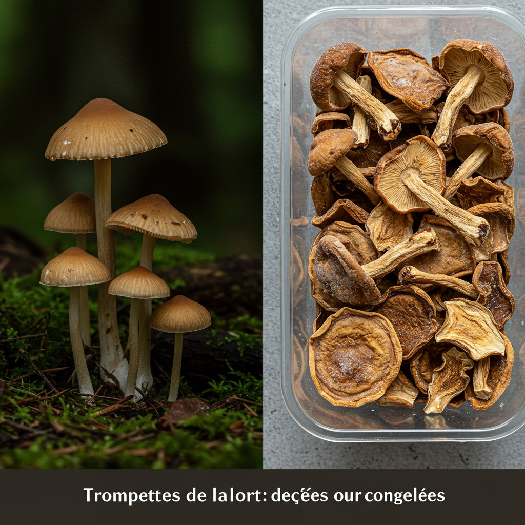 Trompettes de la Mort séchées ou congelées