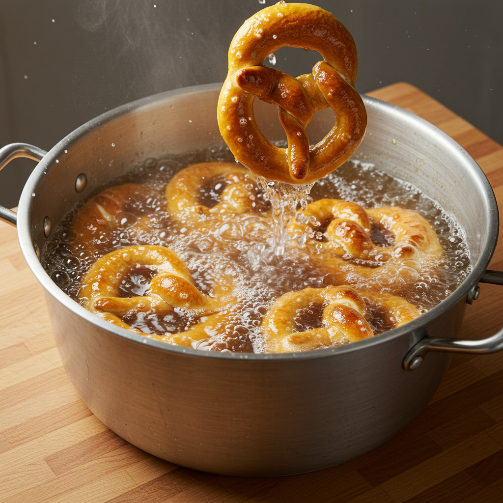 Bain de soude pour les bretzels