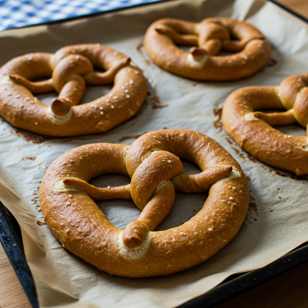 Bretzels prêts à être enfournés