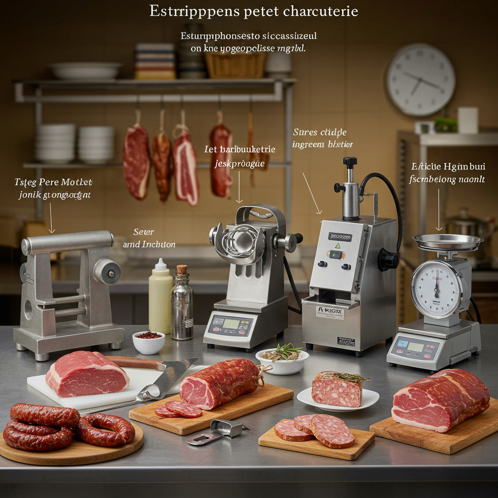 Illustration d'équipement pour la fabrication de charcuterie