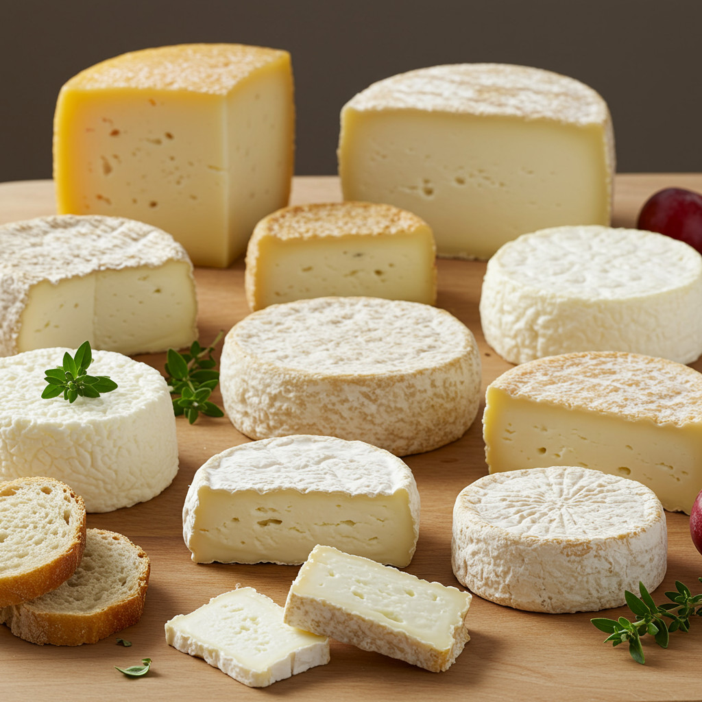 Assortiment de fromages de chèvre maison