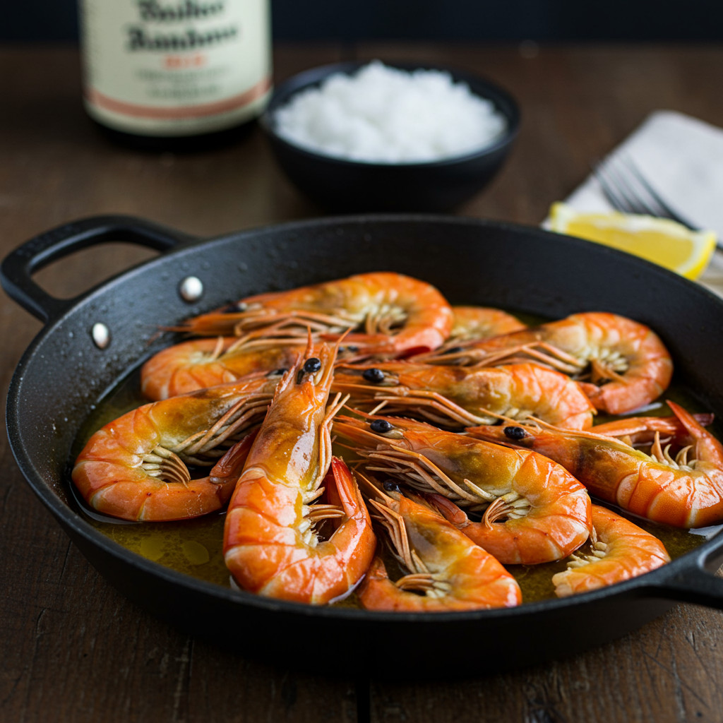 Crevettes rôties au four